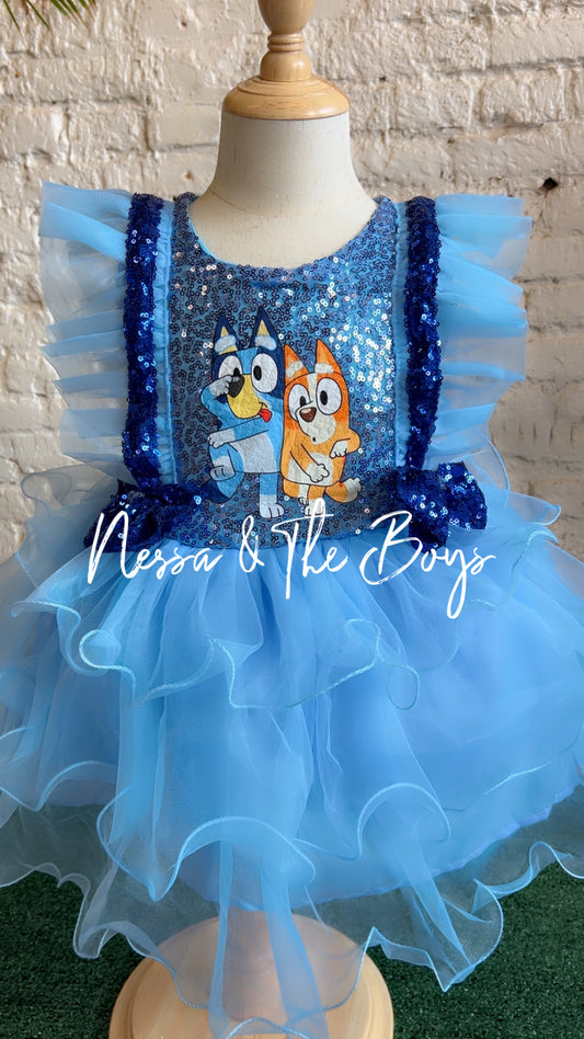 Bluey and Bingo Dress